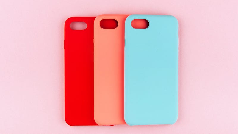 Smartphone cases in various colors