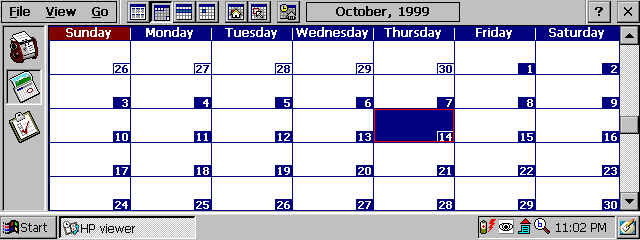 Calendar on Windows CE