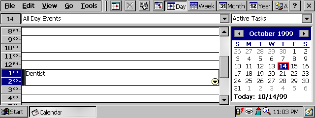 Contacts application on Windows CE