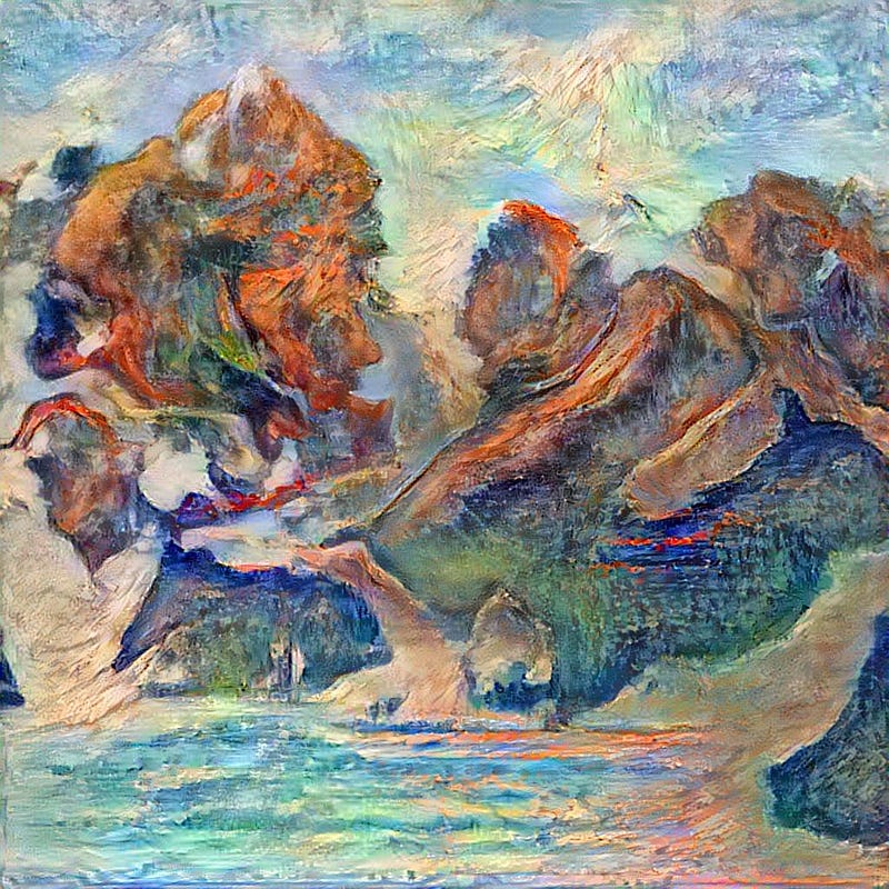 Unique artwork created by Generative AI