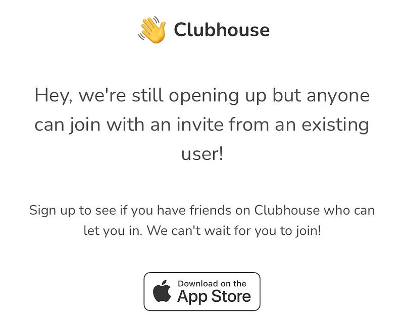 Overview of Clubhouse's user interface