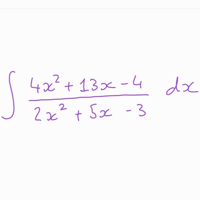 Integral problem statement