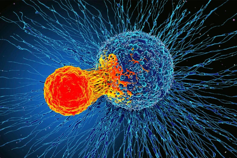 Diagram illustrating CAR-T cell receptor engineering