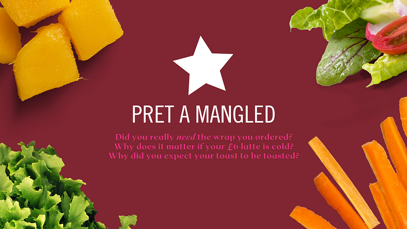 A disappointing meal from Pret A Manger