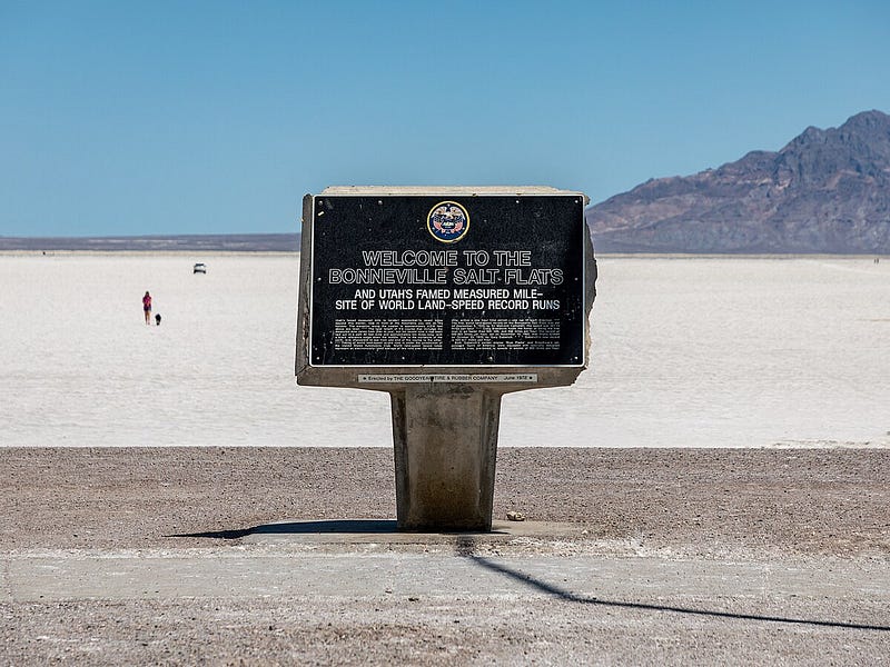 Gary Gabelich at Bonneville Salt Flats