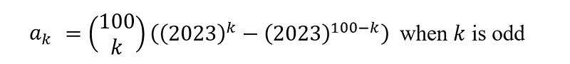 Key equation for determining k's value