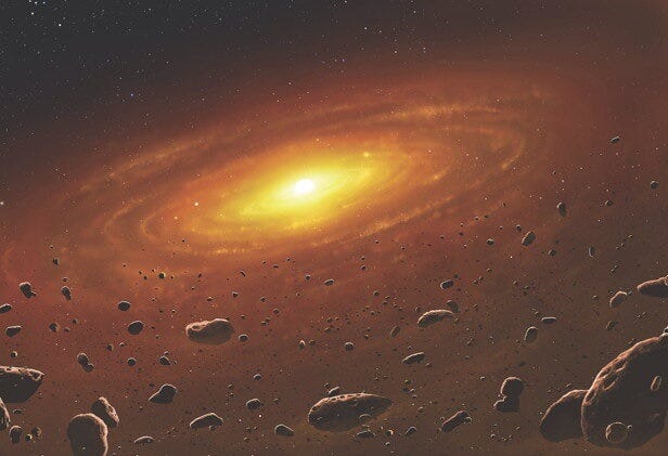 Artist's depiction of a protoplanetary disk