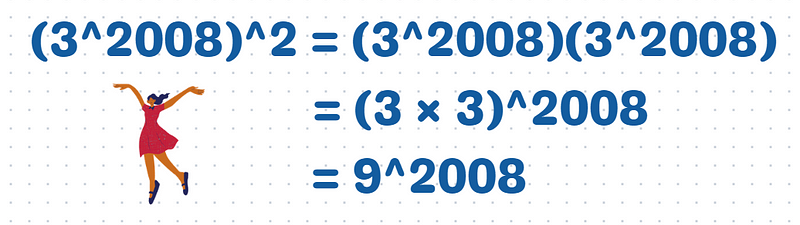 Squaring terms in a math expression