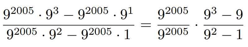 Identifying the smallest power in a fraction