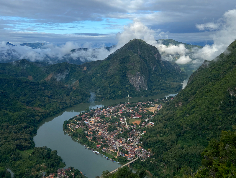 Stunning mountain view in Nong Khiaw, Laos