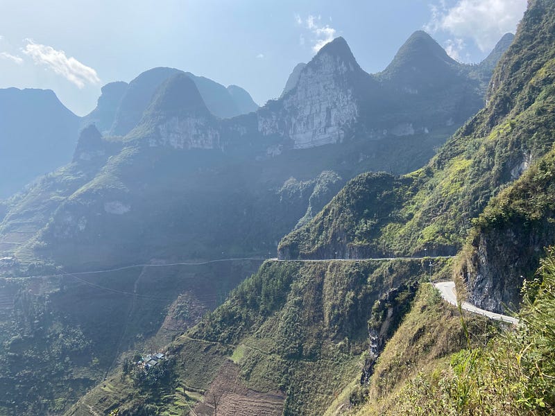 Majestic view from the Mã Pí Lèng Pass, Ha Giang, Vietnam