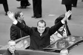 Historical image related to Nixon's announcement