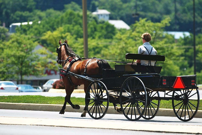 An Amish community embracing traditional values