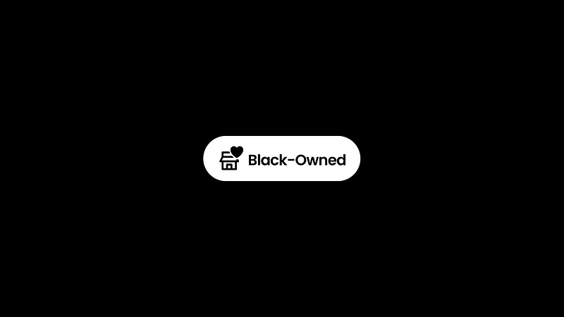 Final design of the Black-owned business label