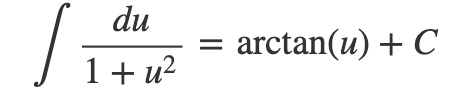 Standard integral reference