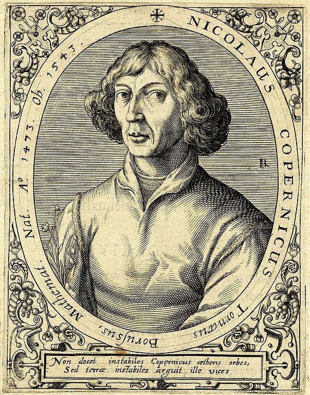 Illustration of Copernicus's heliocentric model