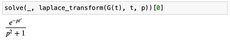 Laplace transform solution