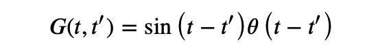 Green's function representation