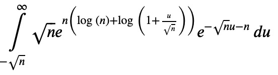 Updated expression with expanded log