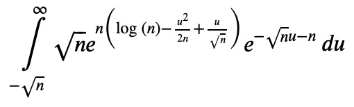 Updated integral with series expansion