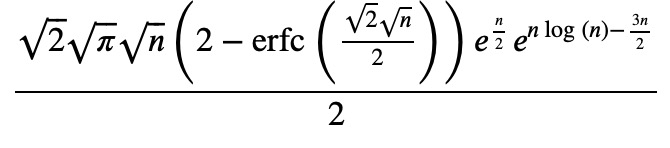 Result of the integration