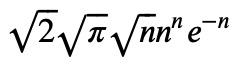 Final representation of Stirling’s formula