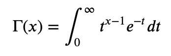 Gamma function representation