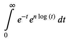 Logarithmic transformation of the integral