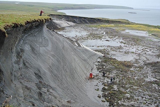 Thawing permafrost in Canada, 2013