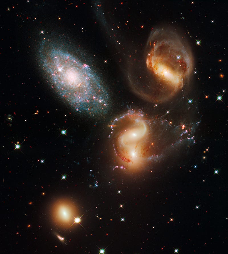 A view of Stephan's Quintet captured by NASA