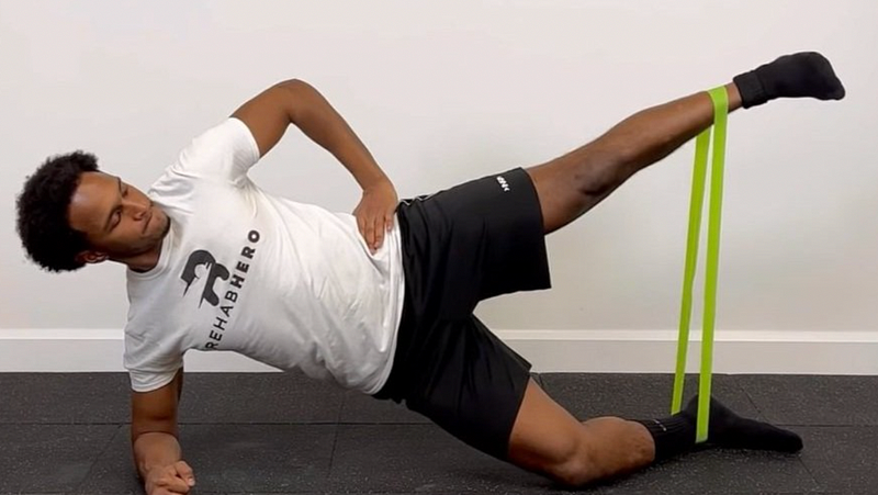 Banded Side Plank Exercise