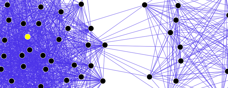 Fictional social network graph