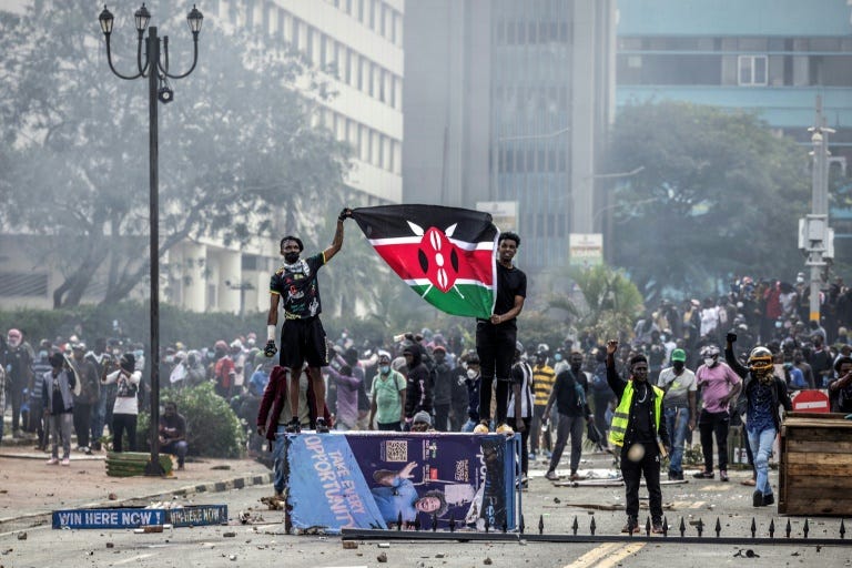 Protestors facing violence during rallies